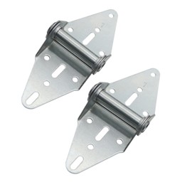 2 Packs Garage Door Hinges #1 with Galvanized Finish - Heavy Duty 14 Gauge Steel, Suitable for Residential/Light Commercial Garage Door Replacement
