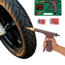 JAYGOVAN 85Pcs Mushroom Shaped Tire Repair Kit, Tire Plug Kit Heavy Duty Professional, Deluxe Tubeless Tire Plugger Repair Kit with Mushroom Plug for Motorcycle, Truck, ARB, ATV, Tractor, RV