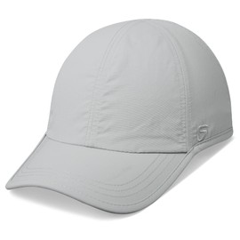 GADIEMKENSD Mens Hats Baseball Cap UPF 50+ Sun Quick Dry Lightweight Breathable Trucker Hat Outdoor Hiking Fishing Run Golf Sports Dad Mesh A Go Running Hats Quick Drying for Men Women Men Light Gray