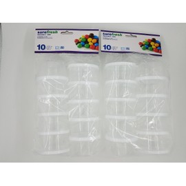 Sure Fresh Mini Round Storage Containers 2 Packs - 20 count, Round