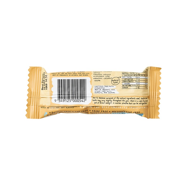 Blue Dinosaur Cinnamon Scroll Snack Bars 12 x 45g Box