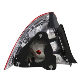 KarParts360 For Ford Fusion 2010 2011 2012 Tail Light Driver And Passenger Side | Pair | Red And Clear Lens | Chrome Housing | Hybrid | Excluded Bulbs | FO2818147, FO2819147 | 9E5Z13405A, 9E5Z13404A