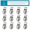 Enosea 12 PCS Metal Cord Locks Single Hole Spring Toggle