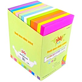 4A Sticky Notes,4 x 6 Inches,Neon Assorted,12 Colors,Self-Stick Notes,100 Sheets/Pad,12 Pads/Pack,4A 40612
