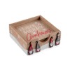 SiL Interiors Have a Merry Gonkmas Wooden Coaster Set -