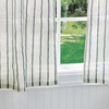 Martha Stewart Laguna Stripe Semi-Sheer Tie Tab Window Curtain Valance