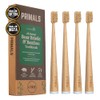 PRIMALS Boar Bristle & Bamboo Toothbrush (4-Pack) - Premium Boar