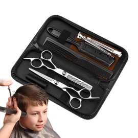 Hair Scissors Barber Shears Set | Hairdressing Scissors Barber Set | Barber Shears Set, Multifunctional Thinning Scissor Salon Haircutting Tools For Barber/Salon/Home, Men/Women/Kids/Adults