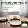 Raj Disposable Palm Leaf Plates [100-Pack] Large Square Plates Strong