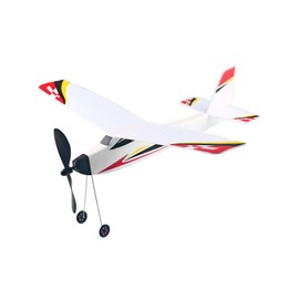 Aircraft Model Toy Foam Aircraft Rubber Band Elastic Drive Flying Glider Aircraft 3D Assembly Aircraft Model Aircraft Fighter Children Educational Toy DIY Building Model (StyleA)