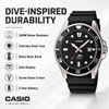 Casio Men's MDV106-1AV 200M Black Dive Watch (MDV106-1A)