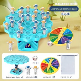 Yeopopshop Astronaut Balance Game，Balance Board Game，Two-Player Balanced Tree Board Game, Montessori Astronaut Balance Tree Educational Toys, Children Desktop Game Gift for Boys Girls