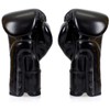 Fairtex BGV14SB Solid Black Muay Thai Boxing Glove - Size: