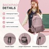 CAMILLEMMA Purple Lightweight Basic Backpack For High School,College Bookbag For
