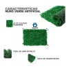 ShopoMall Muro Verde Follaje Artificial Sintético 15 Pzs