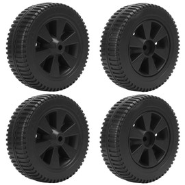 IHDYPPEW 4 Pack 463344015 G437-0037-W1 Plastic Grill Wheels-7 Inch Premium BBQ Grill Wheels Replacement, Fit for Charbroil Grill Wheels 463436215 463370516 463341918 - Durable Replacement Parts Wheel
