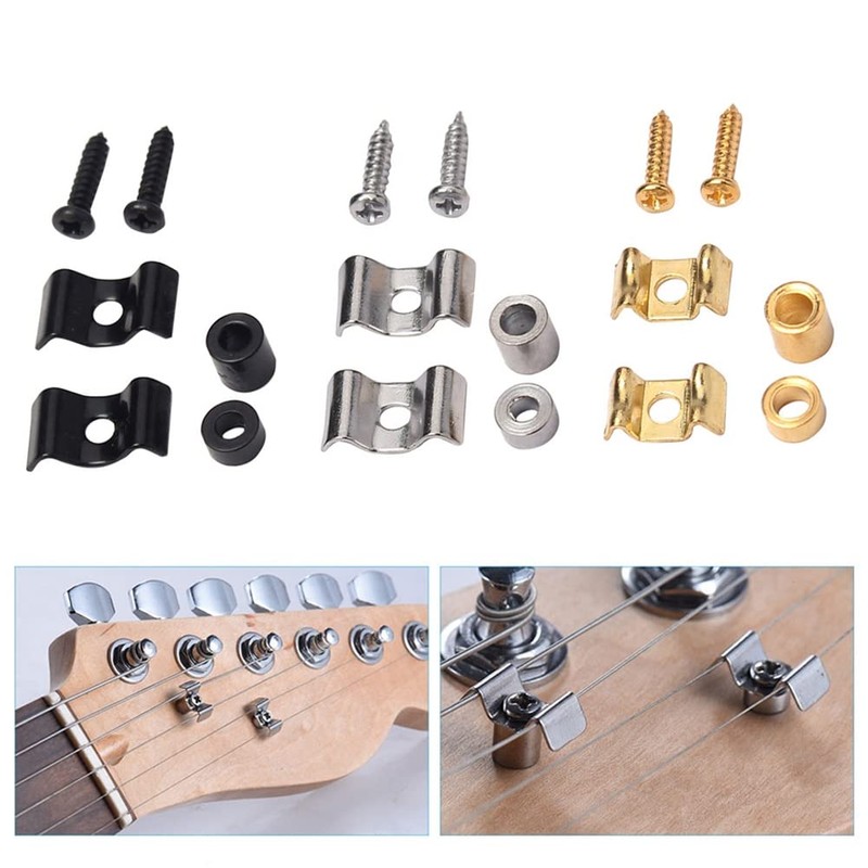 Alnicov Metal Vintage Style Guitar String Trees,Guitar Flat Wavy String