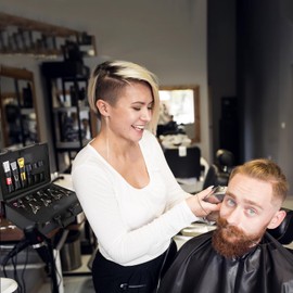 Barber Supplies Case with Code Lock,Barber Case for Barber,Portable Barber Travel Carrying Case for Hair Stylist& Pet Groomer,Multi-Space Design, Sturdy, Large-Capacity Mobile Barber Stations