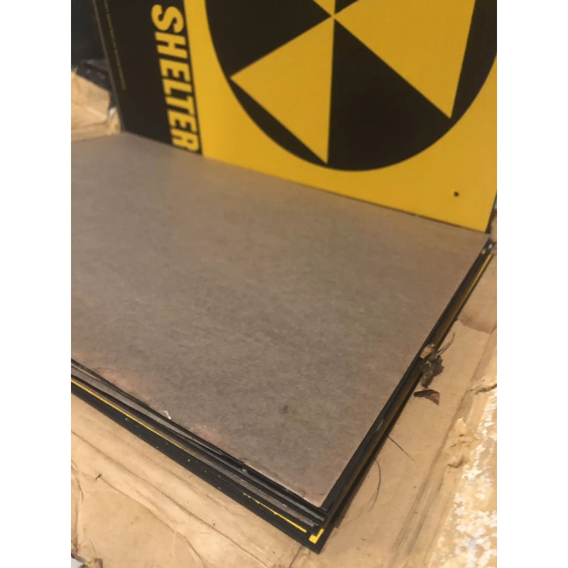 FALLOUT SHELTER SIGN Original U.S. Gov Issue. 10x14 Steel