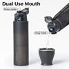 TakeToday Collapsible Water Bottles, Foldable for Travel, 32oz, Black