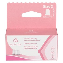 Supple Cups for flat, shy and inverted nipples (Size 2)