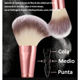 33 Brochas Maquillaje Profesional Y Herramientas Cosméticas                                                                                           