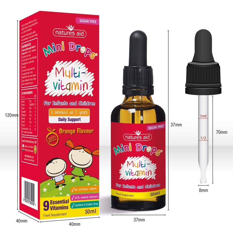 NATURES AID Multivitamin Drops For Children, 50 ML