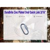 DuraBrite Zinc Plated Oval Quick Link 3/16" - Marine Grade,