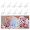 Rosellas 10 Pack 4" Balloon Arch Clips, Plastic Spring Clamps