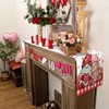 Niviy Valentines Gnome Table Runner 13 x 48 Inch, Plaid
