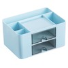 Moikiwi Desk Organizer with 2 Drawers, Office Supplies Organizer for
