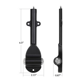 Partsam RED Amber LED Trailer Fender Bullet 3/4" Led Clearance Marker Light Front Rear - Clear Set, Trailer Fender Lights, Trailer Fender Clearance Lights Assembly with Bracket Trailers Over 80" Wide