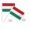10 PCS Hungary Handheld Small Flag, Hungarians Hand held Mini