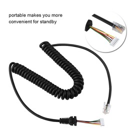 Replacement Speaker Mic Microphone Cable Microphone Cord for YEASU MH-48A6J, FT-7800, FT-8800, FT-8900, FT-7100M, FT-2800M, FT-8900R