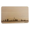 Brotzeitbrett Mannheim Skyline | Beech Breakfast Board | Wooden Chopping