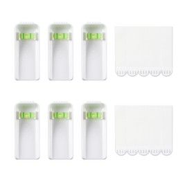 Large Canvas Hangers, 6 Picture Hangers, 10 Large Removable Adhesive Strips, Damage Free Picture Hanging Hooks Heavy Duty, Wall Hangers Without Nails