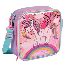 Polar Gear Unicorn Rainbow Lunch Bag, 600D polyester with PEVA lining, Multi, one size