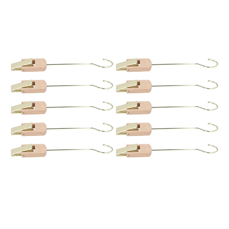 Laundry Hooks Clip Industrial Solid Wood Rotary Multifunctional Hanging Hooks
