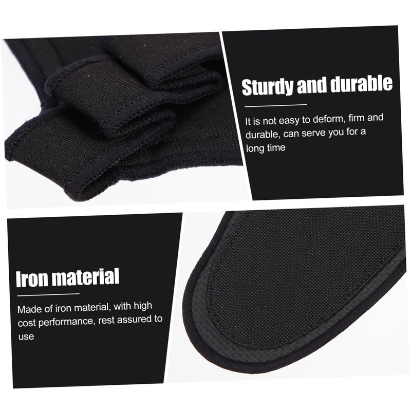 BESPORTBLE 3pairs Portable Fitness Grip Pads Comfortable Half Finger for