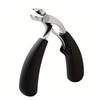 Professional Toenail Clipper, Angled Head, Stainless Steel with Non-Slip Handle,