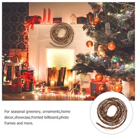 Homoyoyo 15 Feet Grapevine Twig Garland DIY Crafts Natural Twig Garland Wreaths Hanging Decor for Wedding Holiday Party Wall Door Home Christmas Decor