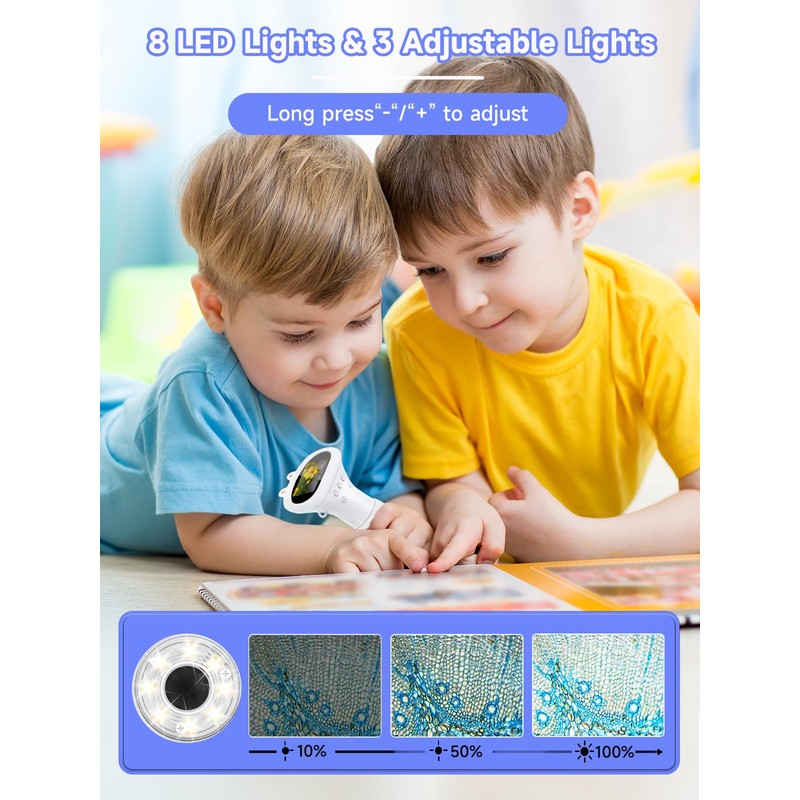 Acoath Microscope for Kids, 1000X Zoom Mini Digital Handheld Camera