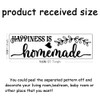 SUPERDANT Happiness is Homemade Wall Stickers PVC Waterproof Wall Decals
