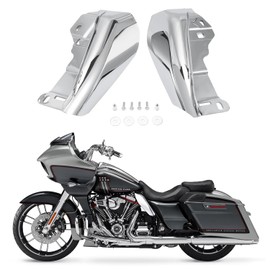 Deflector de aire de marco medio, deflectores de protección térmica compatibles con Harley Touring Street Glide FLHX Road Glide FLTRX CVO Road Glide ST FLTRXSTSE 2024-2025 (conjunto izquierdo