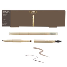 excel The Prime Eyebrow PE05 Grayish Brown Eyebrow Pencil Eyebrow Brush Eyebrow Powder 3-in-1 Eyebrow Best Cosmetics