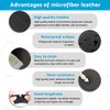 MAX COOL 4Pcs Black Leather Left and Right Door Panels