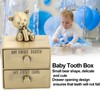 Tooth Box Metal Cute BearShape Storage Case with 2 Drawers