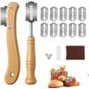 wlertcop 2-Piece Kitchen Baker Lame Bread Slicer Tool with 10