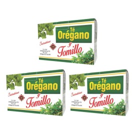 Té Orégano Y Tomillo Instantáneo Aukar Pack De 3 Piezas