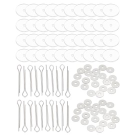 PATIKIL 20mm Doll Joints, 20 Set Removable Cotter Pin Joints Connector and Acrylic Tray for Bear Limbs Making Head Joints DIY Crafts Accessories